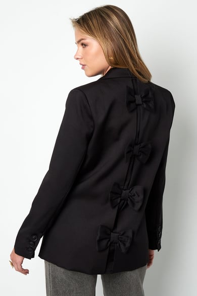Blazer mit Schleife - Schwarz h5 Bild3